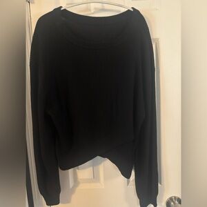 lululemon athletica Black Crew Neck Sweater